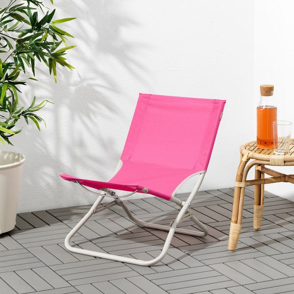 Пляжный стул, розовый IKEA ХОМЭ 503.895.12 - схема-чертеж с размерами