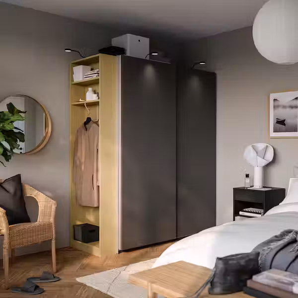 PAX / HASVIK Гардероб, комбинация - схема-чертеж с размерами