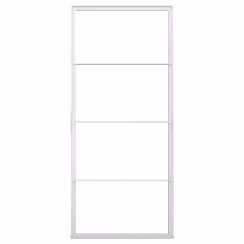 SKYTTA Рама раздвижной двери - белый 102x231 см - схема-чертеж с размерами