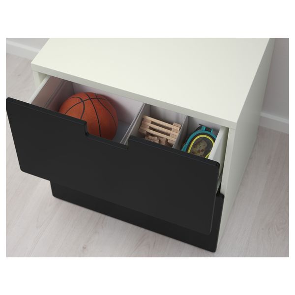 Комод с 2 ящиками СТУВА, черный (60x50x64 см) - фото 3