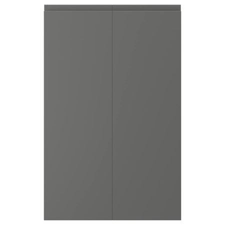 Дверца для напольного углового шкафа, 2шт, правосторонний темно-серый 25x80 см IKEA VOXTORP ВОКСТОРП 904.560.19
