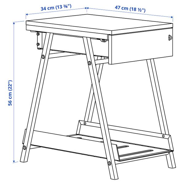 IKEA, дополнительный ракурс - схема-чертеж с размерами
