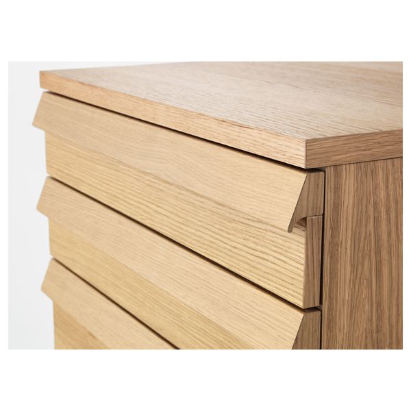 Комод с 6 ящиками ОППЛАНД, дубовый шпон (60x125 см) - фото 4