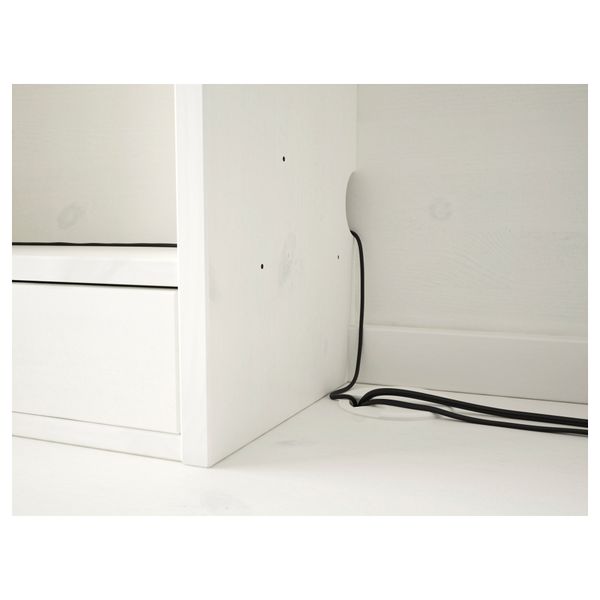 Стол с дополнительным модулем ХЕМНЭС, белая морилка (155x137 см) - фото 5