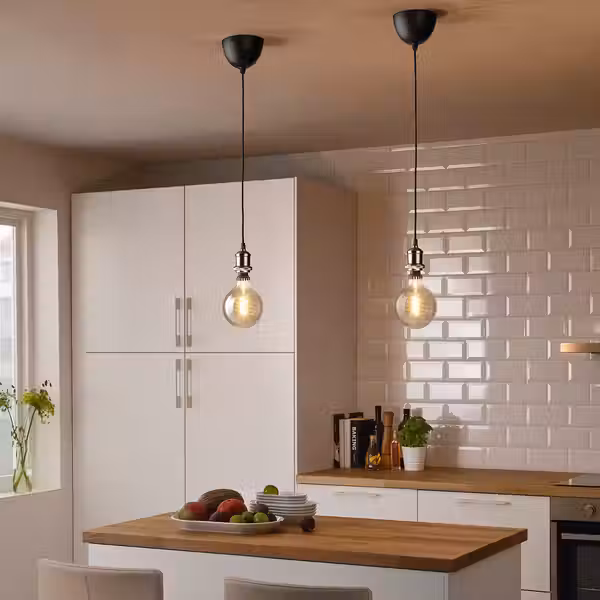 JÄLLBY Шнур-подвес - текстиль никелированный 1.4 м - фото 2