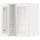 Навесной шкаф, полки, 2 стеклянные двери, белый, Hejsta белое прозрачное стекло, 60x60 см IKEA METOD МЕТОД 494.905.54