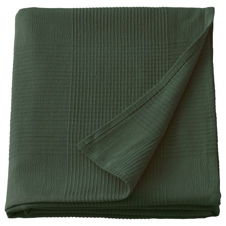 INDIRA Покрывало - серо-зеленый 150x250 см