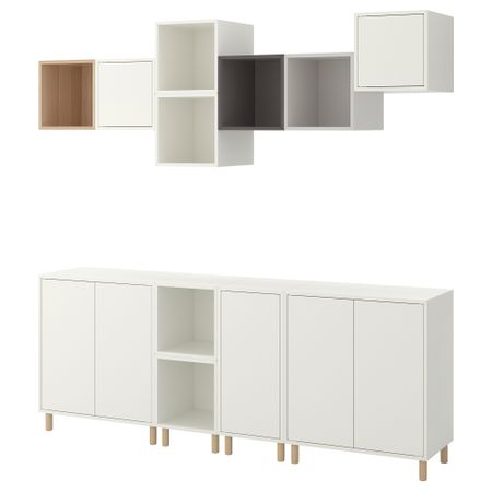 Комбинация шкафов с ножками, 210x35x210 cm IKEA EKET ЭКЕТ 893.861.31