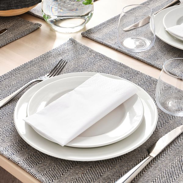 Салфетка под приборы, бежевый, синий, 35x45 см IKEA SILVERARV 305.400.35 - фото 3