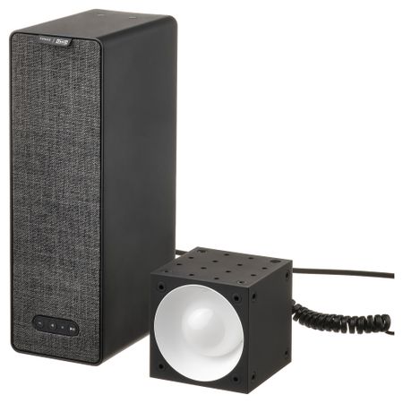 WiFi-динамик, полка с софитом, черный, поколение 2 IKEA SYRLIG СИРЛИГMFONISK 195.007.24