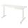 Угловой письменный стол правый, 160x110 см, белый IKEA BEKANT БЕКАНТ 490.064.25
