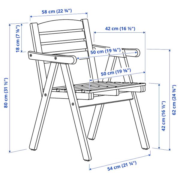 IKEA в интерьере - схема-чертеж с размерами