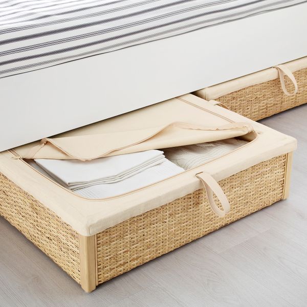 Ящик кроватный, ротанг, 65x70 см IKEA РЁМСКОГ 203.691.67 - схема-чертеж с размерами