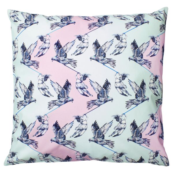 Чехол на подушку СТУНСИГ, девочка (65x65 см) - схема-чертеж с размерами