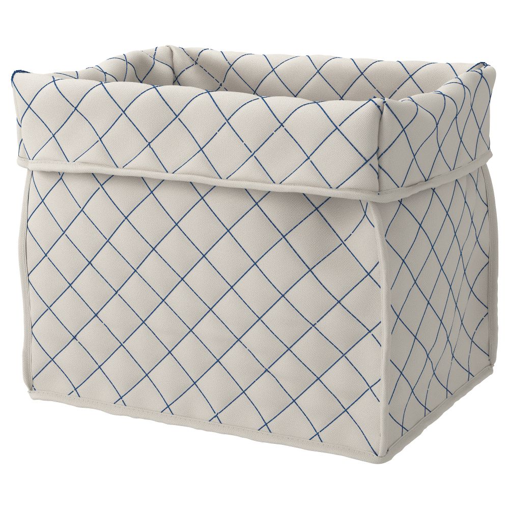 Корзина СКУББАРЕ, неокрашенный, синий (36x25x38 см) - фото 1