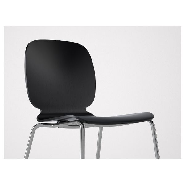 Стул, черный/Брур-Инге хромированный IKEA SVENBERTIL СВЕН-БЕРТИЛЬ 592.272.52 - фото 2