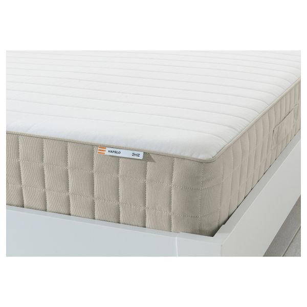 Пружинный матрас, жесткий/бежевый 140x200 см IKEA HAFSLO ХАФСЛО 603.705.45 - фото 1