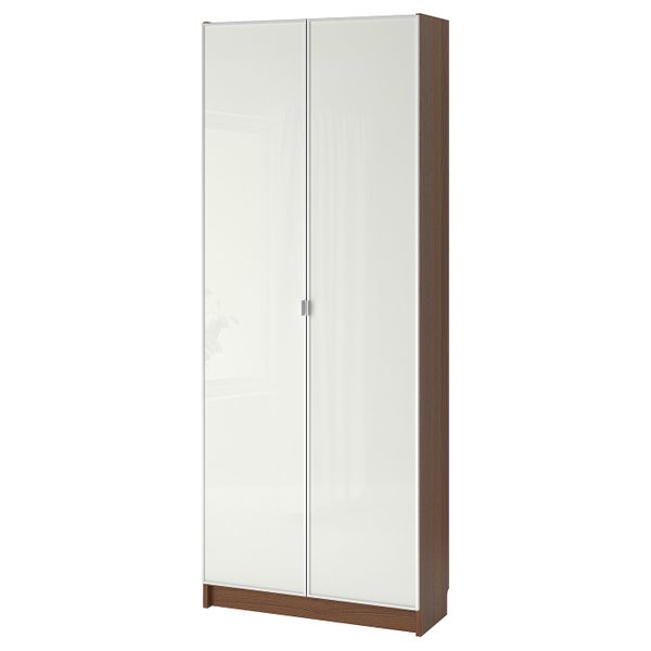 Стеллаж, коричневый ясеневый шпон 80x30x202 см IKEA BILLY БИЛЛИ / MORLIDEN МОРЛИДЕН 792.435.57 - фото 1