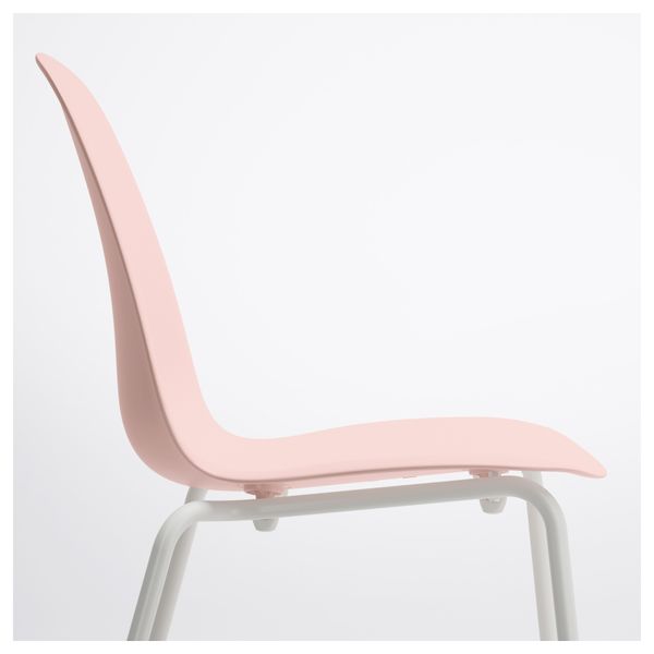 Стул ЛЕЙФ-АРНЕ, розовый, Брур-Инге белый - схема-чертеж с размерами