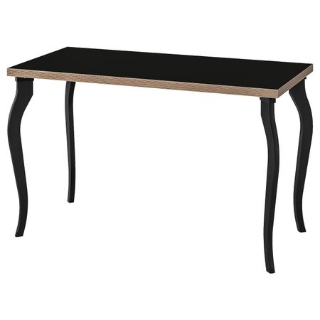 Стол, черный/фанера 120x60 см IKEA LINNMON ЛИННМОН / LALLE ЛАЛЛЕ 193.313.78