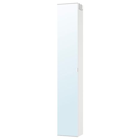 Высокий шкаф с зеркальной дверцей, белый 30x21x179 см IKEA LILLÅNGEN ЛИЛЛОНГЕН 203.690.30