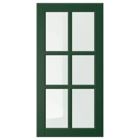 Стеклянная дверь, темно-зеленый 40x80 см IKEA BODBYN БУДБИН 404.446.65