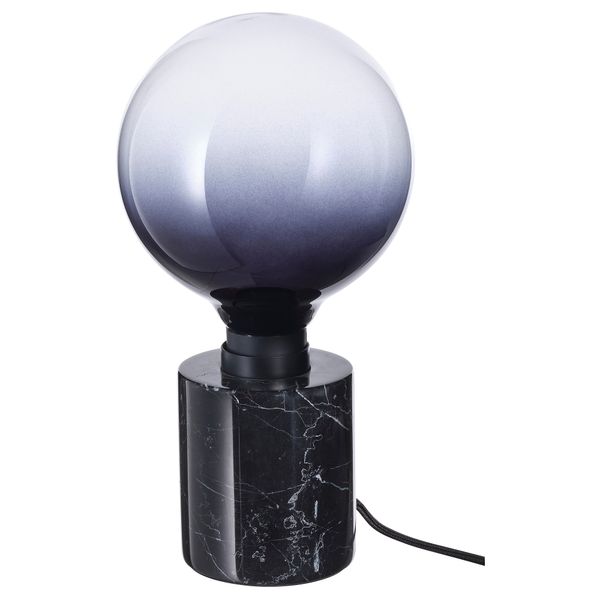 Настольная лампа с лампочкой, черный IKEA MARKFROLUSTIGT ЛУСТИГТ ФРОСТИГ МАРКФРОСТ, MOLNART 494.844.40 - фото 1