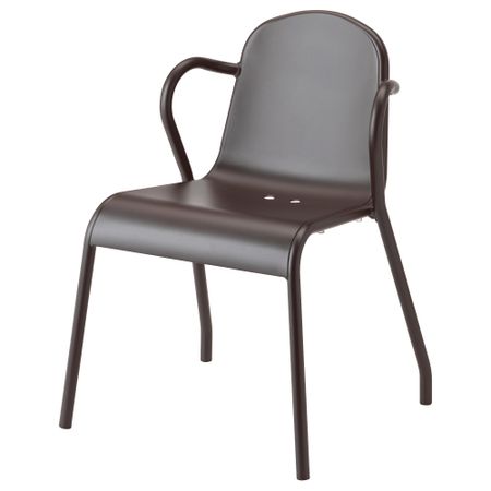 Садовый стул ТУНХОЛЬМЕН, темно-коричневый