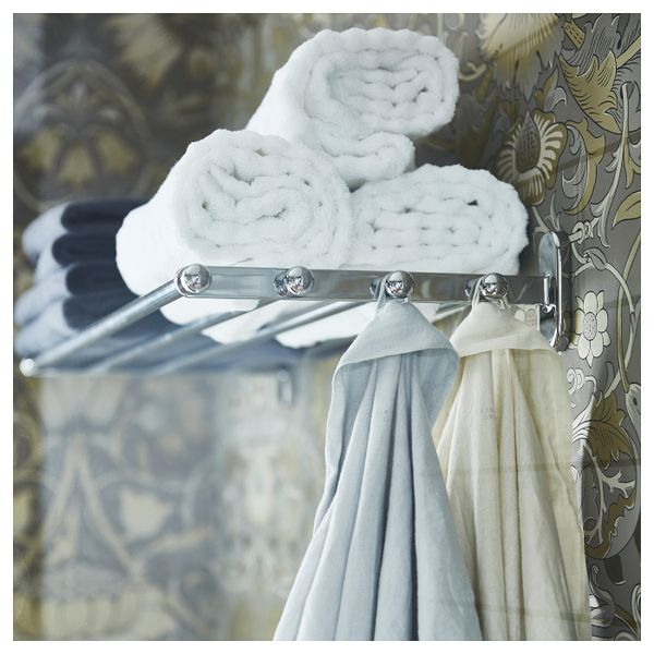 Навесной полка со штангой для/полотенца, под хром 48x28 см IKEA VOXNAN ВОКСНАН 703.497.75 - фото 2