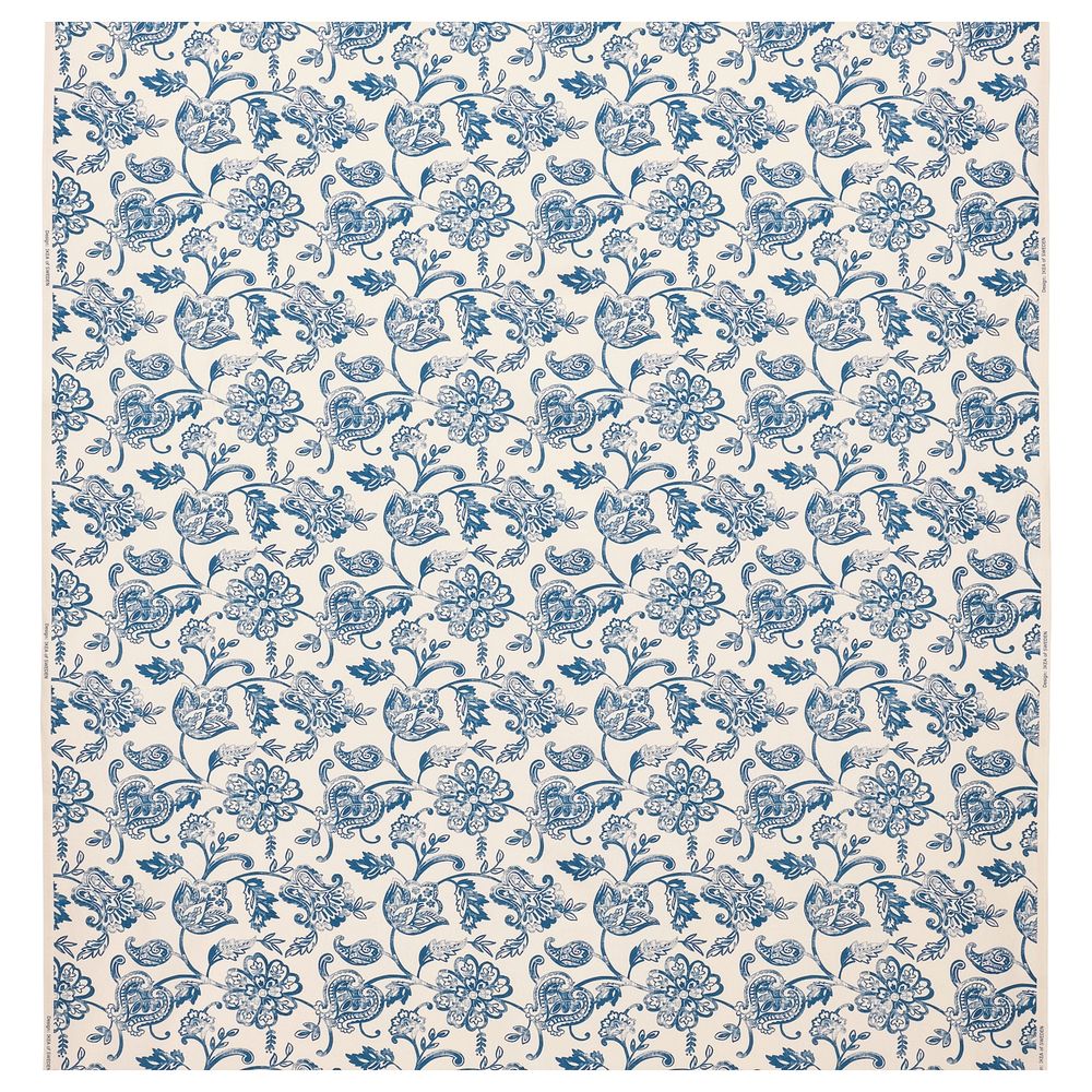 Ткань, неокрашенный/синий 150 см IKEA JUNIMAGNOLIA ЮНИМАГНОЛИЯ 204.992.20 - фото 1