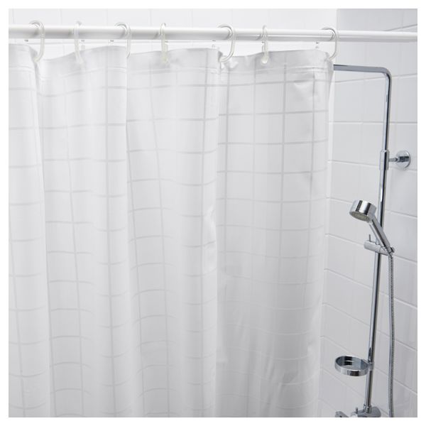 Штора для ванной ГРЁНСКА, белый (180x200 см) - фото 2