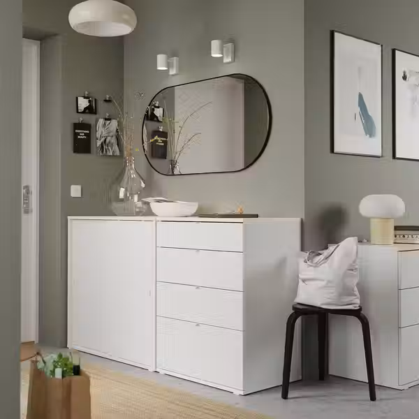 VIHALS Комбинация д/хранения - белый 165x47x90 см - фото 2