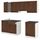 Кухня, под коричневый мореный ясень 240x61x220 см IKEA KNOXHULT КНОКСХУЛЬТ 994.177.83