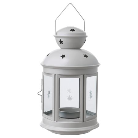 Фонарь для греющей свечи РОТЕРА, д/дома/улицы серый (21 см)