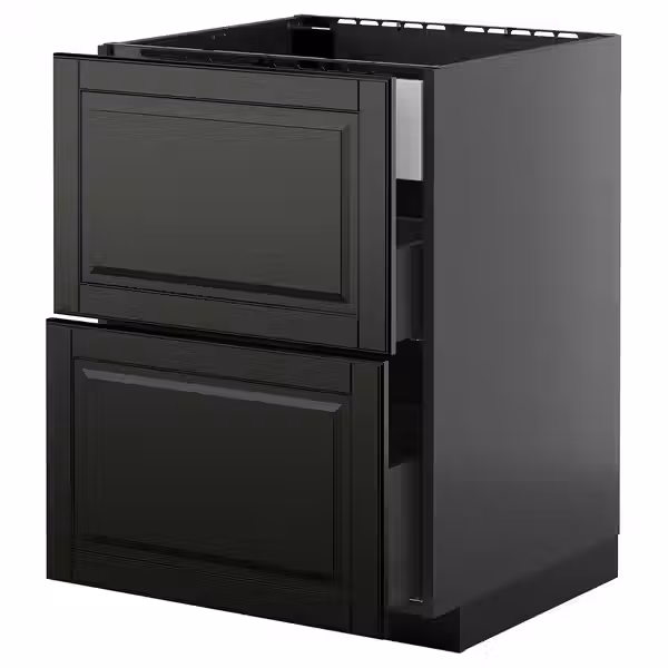 METOD / KNIVSHULT Шкаф д/варочн панели/вытяжка/ящик - схема-чертеж с размерами