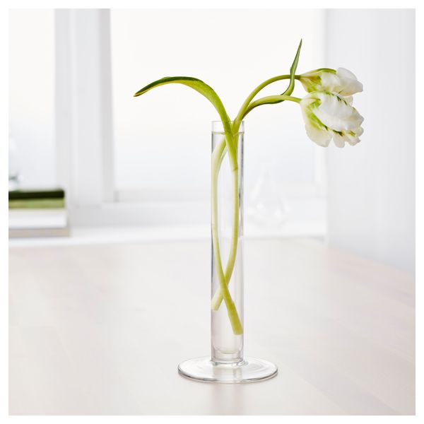 Ваза ТАЙТ, прозрачное стекло (23 см) - фото 2