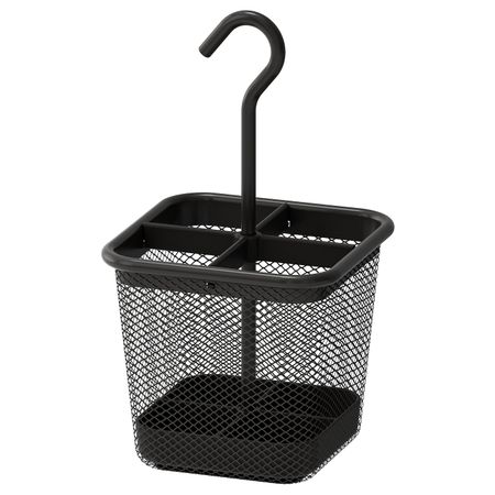 Подставка для столовых приборов, антрацит 12x12 см IKEA UPPDATERA УППДАТЕРА 304.863.83