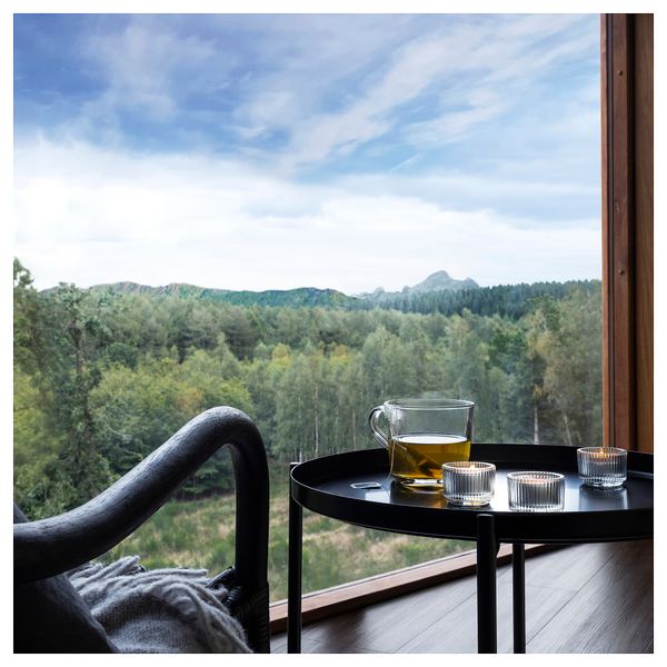 Свеча греющая ароматическая, 3.5 ч, Горный воздух, бирюзовый IKEA PÄRONTRÄD 005.253.57 - фото 4