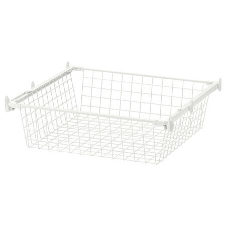 HJÄLPA Проволочн корзина с направляющими - белый 60x55 см