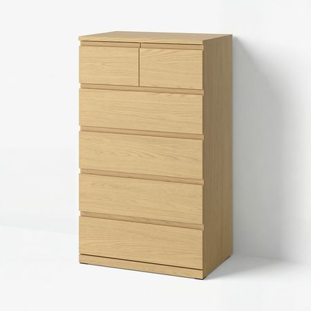 STORKLINTA Комод с 6 ящиками - под дуб 70x50x120 см