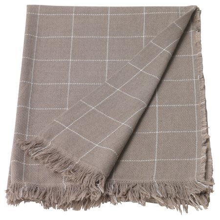 Плед, бежевый 110x170 см IKEA VÅRKRAGE ВОРКРАГЕ 004.278.42