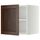 Верхний шкаф на холодильник, морозильник МЕТОД, белый, Эдсерум коричневый