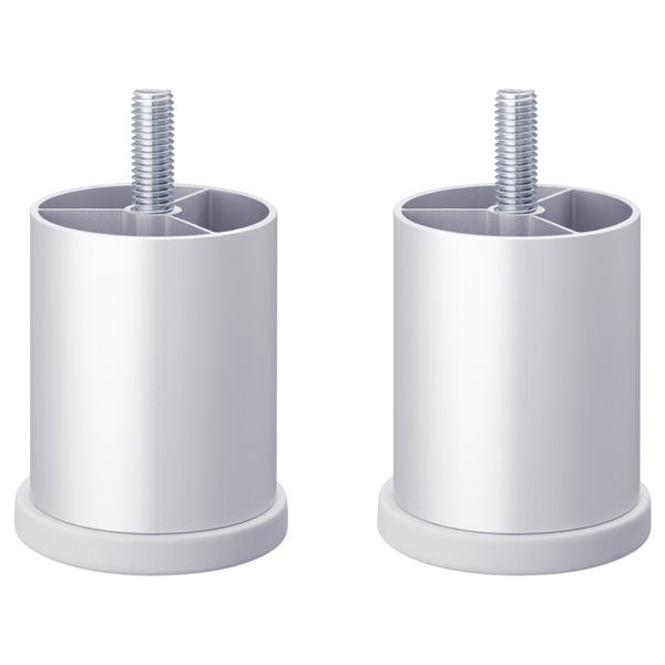 Ножка БЕСТО, круглой формы, серый (6 см) - схема-чертеж с размерами