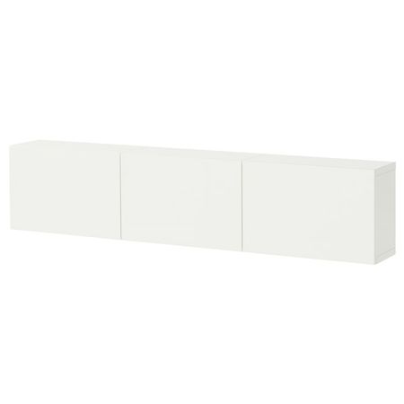 BESTÅ Комбинация настенных шкафов - белый/Lappviken белый 180x22x38 см