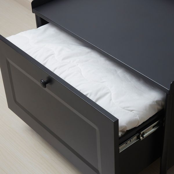 Скамья с ящиком, черный IKEA KORNSJÖ КОРНШЁ 604.715.92 - фото 3