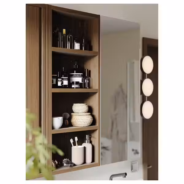 EKOLN Держатель д/зубных щеток - бежевый - схема-чертеж с размерами