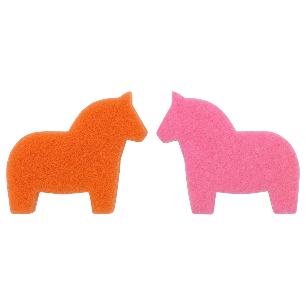 Губка, розовый/оранжевый IKEA SNABBAKAT СНАББАКАТ 004.988.15 - схема-чертеж с размерами