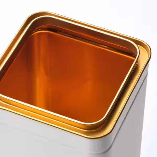 BLOMNING Банка с крышкой - белый с оттенком/для кофе/чая 10x10x20 см - схема-чертеж с размерами