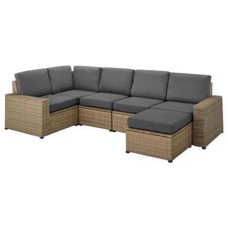 Модульный Угловой 4-местный диван, садовый IKEA SOLLERÖN СОЛЛЕРОН 792.525.80