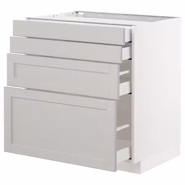 METOD / MAXIMERA Напольн шкаф 4 фронт панели/4 ящика - фото 1